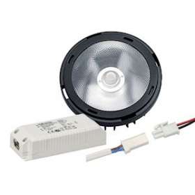 Kit Evolve 111 noir 3000K 14DEG 2120lm avec driver 500mA|Vossloh schwabe-SSH568177