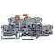 TOPJOB'S Borne 2 étages 2,5 (4) mm² / Double sectionnement / Bleu-Gris|Wago contact-WAG2002-2952