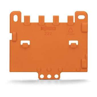 Plaque de décharge tract pour adapt fix S221 ou 222 orange|Wago contact-WAG222-505