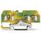 Borne de protection 3C / 4 mm² / CFMC / Vert-Jaune|Wago contact-WAG281-687