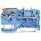 Borne de passage pour 2 conducteurs avec levier et Push-in CAGE CLAMP 2,5mm², b|Wago contact-WAG2102-1204