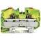 Borne de protection pour 2 conducteu avec poussoir 16mm², vert-jaune|Wago contact-WAG2216-1207