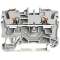Borne de passage pour 2 conducteurs avec poussoir 4mm², gris|Wago contact-WAG2204-1201