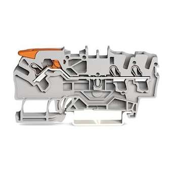 Borne de passage pour 3 conducteurs avec levier et Push-in CAGE CLAMP 2,5mm², g|Wago contact-WAG2102-1301