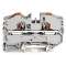 Borne de passage pour 2 conducteurs avec poussoir 16mm², gris|Wago contact-WAG2216-1201