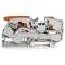 Borne de passage pour 2 conducteurs avec levier et poussoir 16mm², gris|Wago contact-WAG2116-5201