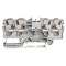 Borne de passage pour 4 conducteurs avec poussoir 4mm², gris|Wago contact-WAG2204-1401