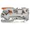Borne de passage pour 2 conducteurs avec levier et poussoir 6mm², gris|Wago contact-WAG2106-5201