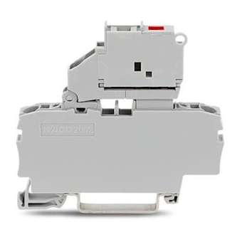 TOPJOB'S Borne fusible 5x20 2C / 2,5 (4) mm² / Gris / Affichage défaut / 30-65|Wago contact-WAG2002-1611-1000-542
