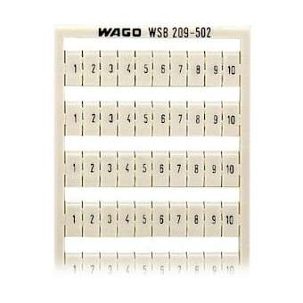 Marquage WSB Horizontal 1 à 10 (10x)|Wago contact-WAG209-502