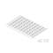 RC610 repères pour Bloc de Jonction, Carte Vierge, Blanc, Polyamide