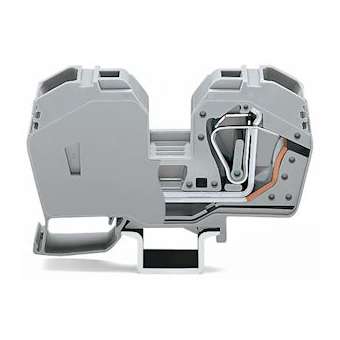 Borne de passage 2C / 35 mm² / Gris|Wago contact-WAG285-635