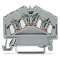 Borne de passage 4C inclinées / 2,5 mm² / CFMC / Gris|Wago contact-WAG280-646