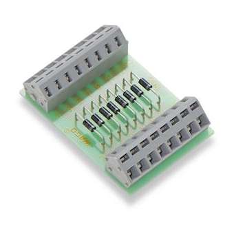 Modules à 8 diodes indépendantes 1N4007 / 250 Vac/dc / 1A|Wago contact-WAG289-101