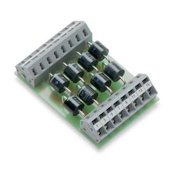 Modules à 8 diodes indépendantes P600B / 100Vac/dc / 6A|Wago contact-WAG289-103