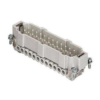 Insert mâle vis 16A 500V 24P+T sans plaquette gabarit 104.27|Ilme-IL1CNEM24TX