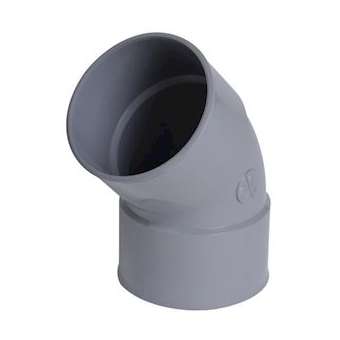 Pvc coude simple ff 45DEG d.160 evacuation|Nicoll-NCLCZ44