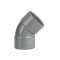PVC Coude FF 45DEG 50 GN|Wavin-WAV3026066