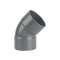 PVC Coude FF 45DEG 110 NU|Wavin-WAV3026209