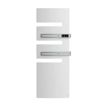 Radiateur sèche-serviettes connecté Serenis Premium mât droite 1750W Blanc Carat|Atlantic RECS-ATL850437