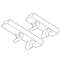 Repère pour bornes weidmuller type MG-CPM-01 8 x 10 mm blanc|Cembre-CMB41096