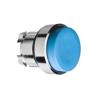 Harmony XB4 - tête bouton poussoir à impulsion - D22 - dépassant - bleu|Schneider Electric-SCHZB4BL6