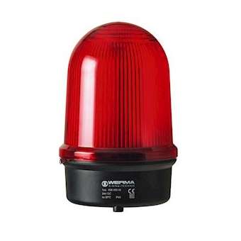 Feu double flash - Série 838 - 230VAC - Rouge - Montage à plat|-WRM83810068
