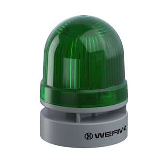 EvoSIGNAL Mini - Combi Fixe/clignotant 95dB 24VAC/DC - Vert - Mtge polyvalent|-WRM46021075