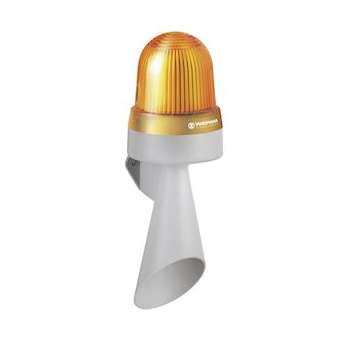 Combiné Feu fixe & trompe 108dB - Série 434 - 24VAC/DC - Orange - Mural|-WRM43430075