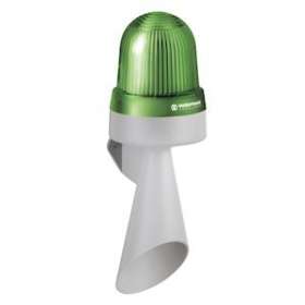 Combiné Fixe/flash/EVS trompe 108dB - Série 435 - 24VAC/DC - Vert - Mural|-WRM43520075
