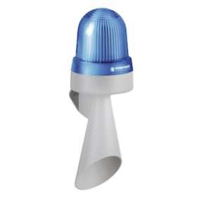 Combiné Fixe/flash/EVS trompe 108dB - Série 435 - 24VAC/DC - Bleu - Mural|-WRM43550075