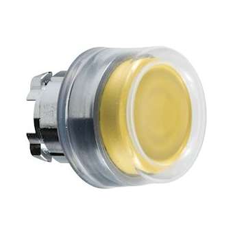 Harmony tête de bouton poussoir + capuchon IP69K - D22 - jaune|Schneider Electric-SCHZB4BP5