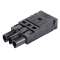 connecteur GST18i3 mâle à ressort Noir monté|Wieland-WIE92.734.0053.1
