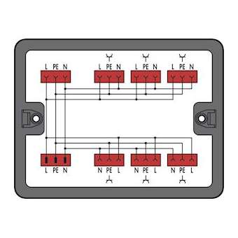 Boîte de distribution Distribution Courant alternatif (230 V)|Wago contact-WAG899-631-330-000