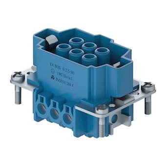 bloc contacts femex bus 6 2,5 09ia-insert femelle|Wieland-WIE72.300.0653.9