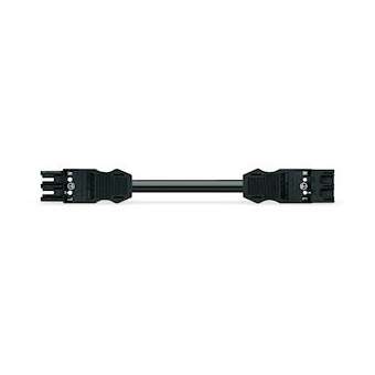 Cordon Mâle/Femelle 3G 2,5 HO5VVF Noir 8 m|Wago contact-WAG771-9993-007-801