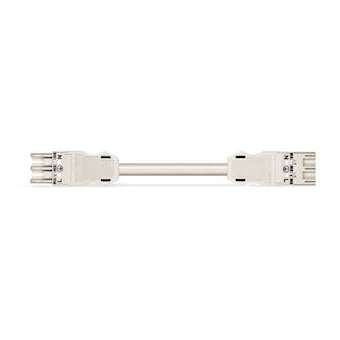 Cordon Mâle/Femelle 3G 2,5 HO5VVF Blanc 1 m|Wago contact-WAG771-9993-007-102