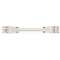 Cordon Mâle/Femelle 3G 2,5 HO5VVF Blanc 1 m|Wago contact-WAG771-9993-007-102