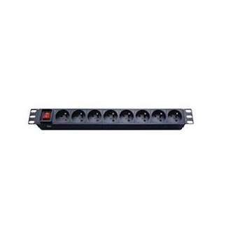 PDU multiprise horizontale 8 prises avec interrupteur ON/OFF|Xeta premium-XETBLF1G08S