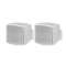 Paire HP mural blanc 8 ohms - 20W max|Xeta premium-XET16108