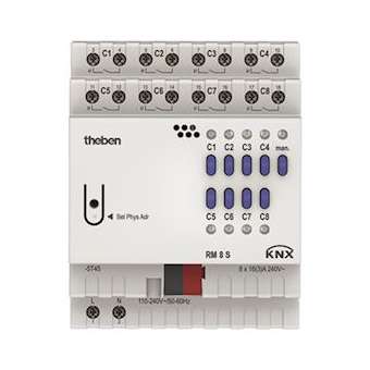 Actionneur 8 contacts tout ou rien RM 8 S KNX serie fix|Theben-THB4940220