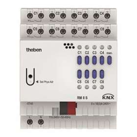 Actionneur 8 contacts tout ou rien RM 8 S KNX serie fix|Theben-THB4940220