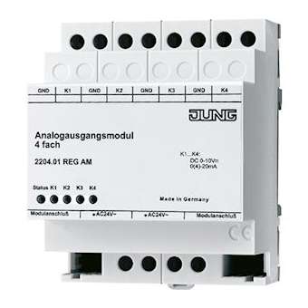 Module de sortie analogique, 4 voies|Jung france-IUN2204.01REGAM