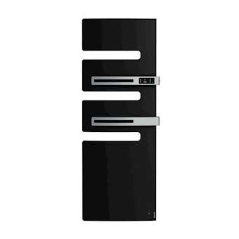 Radiateur sèche-serviettes connecté Serenis Premium mât gauche 1750W Noir|Atlantic RECS-ATL850438