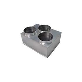 Plénum acier isolé piquages arrières 500x400 mm|Baillindustrie-BLLPLACI-AR-ISO500X400