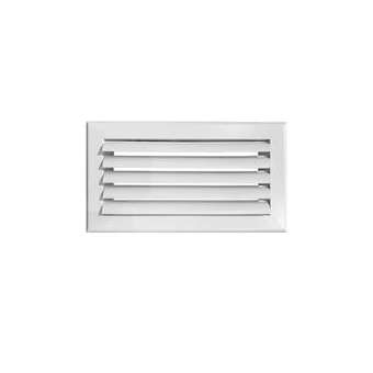 Grille de soufflage lames courbes aluminium blanc mate 300 x150 mm|Baillindustrie-BLLLC300X150