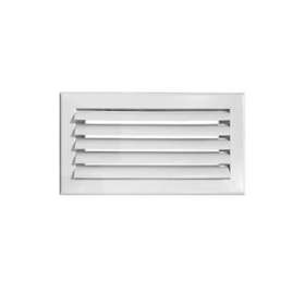 Grille de soufflage lames courbes aluminium blanc mate 300 x150 mm|Baillindustrie-BLLLC300X150