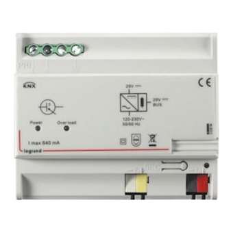Alimentation modulaire pour ligne BUS KNX 640mA - 6 modules|Legrand-LEG002694
