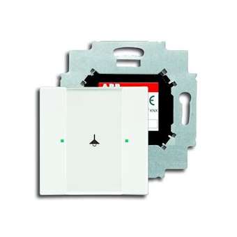 Poussoir 1 ToucheBcu Intégrée Blanc Mat|ABB-ABB587205