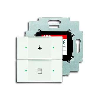 Poussoir 2 Touches Bcu Intégrée Blanc Mat|ABB-ABB587245